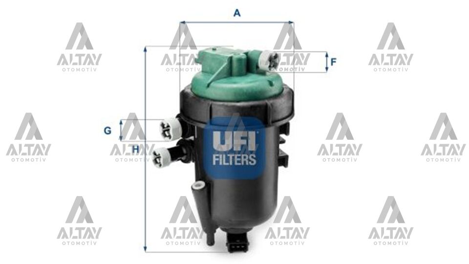 51773591 Yakıt Filtresi UFI | Fiat Doblo / Fiat Linea