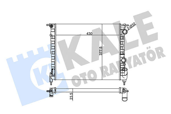 7701395094 Su Radyatörü KALE | Renault R19