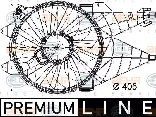 51785226 Fan Motoru Davlumbazli Tekli Fan VEKA | Fiat Linea