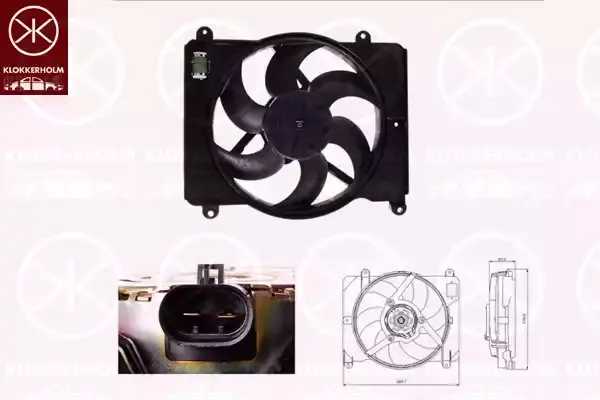 46550716 Fan Motoru Davlumbazli Tekli Fanli VEKA | Fiat Punto 1.2 Ac+ 1993 1999