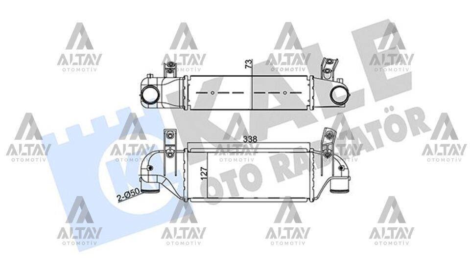 XS4Q9L440CA İntercooler / Yağ Radyatörü KALE | Ford Focus