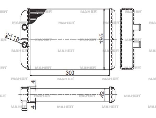 46722710 Kalorifer Radyatörü MAHER | Fiat Ducato
