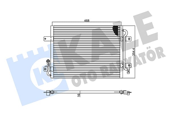 51774736 Klima Radyatörü KALE | Fiat Palio