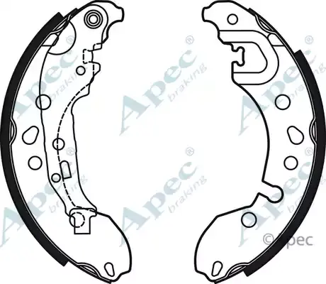 2112555 Fren Pabuc Balata Arka Levyeli 201,6X38mm WGN | Ford Fiesta VII 1.0 2017