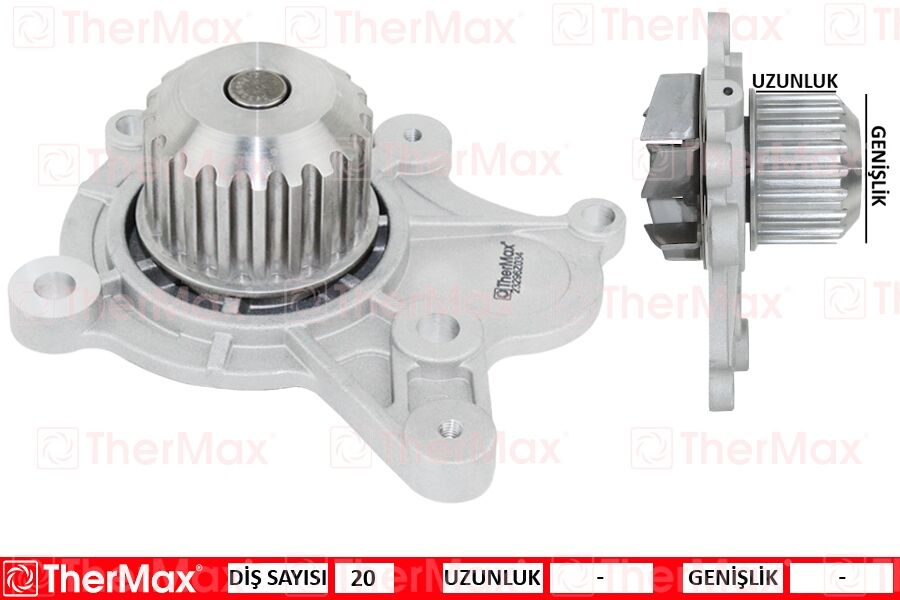 2510027400 Devi̇rdai̇m Su Pompasi THERMAX | Hyundai Santafe. Tucson 2.0L