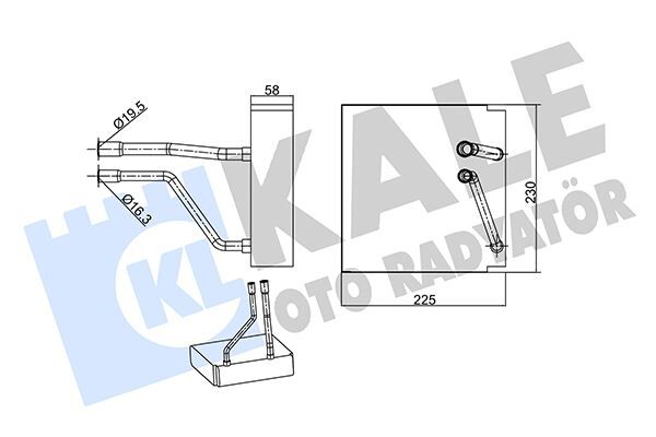 XS4H19850AA Evaporator KALE OTO RADYATOR | Ford Focus connect 98