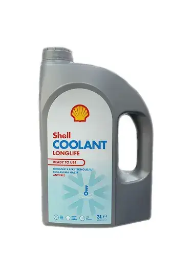 Shell Kırmızı Antifriz Coolant Longlife RTU Organik 3 L | Shell - Tüm Uyumlu Araçlar