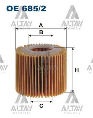 04152-37010 Yağ Filtresi FILTRON | Kia Rio