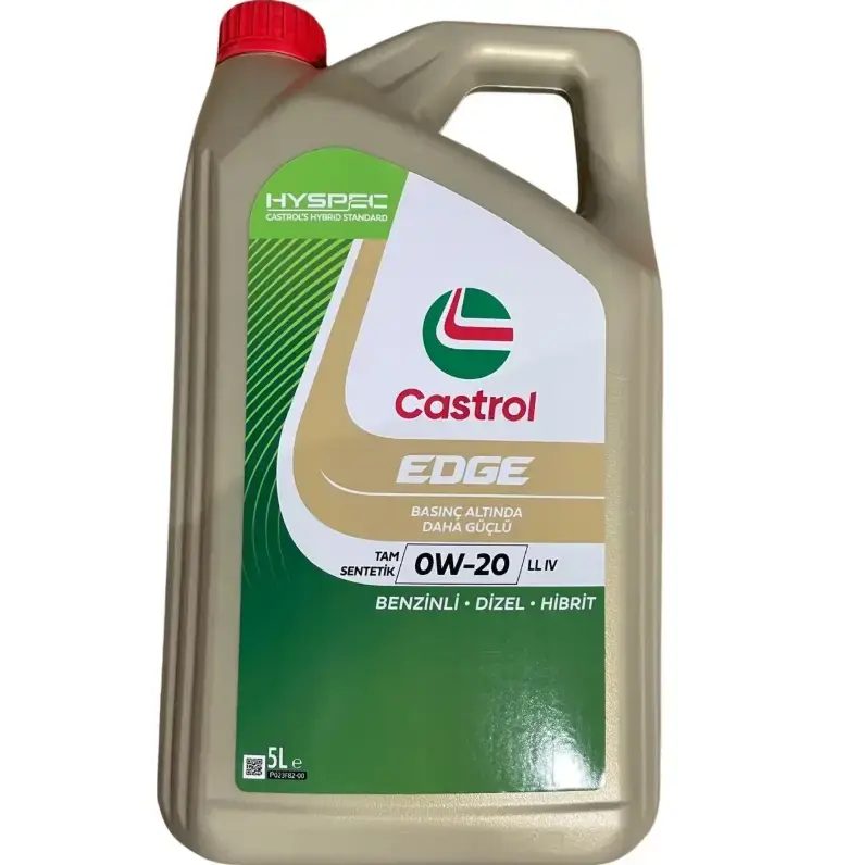 CASTROL 0W20 MOTOR YAĞI | EDGE LL IV TAM SENTETİK 5 LİTRE | YENİ NESİL EURO 6 MOTORLAR İÇİN