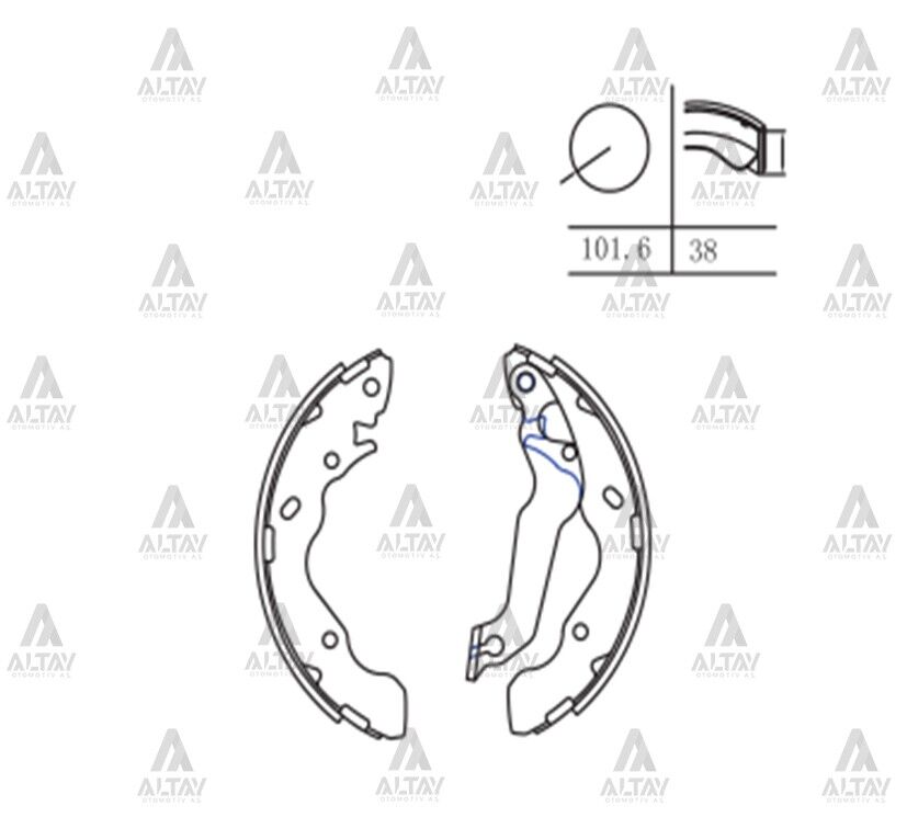 58305-17A00 Fren Balatası Arka MAHER | Hyundai Matrix