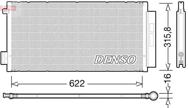 51887955 Klima Radyatörü Bosch | Fiat Egea 1.3 1.4 1.6