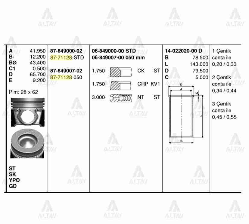 06-849007-00 Segman GOETZE | Hyundai i20