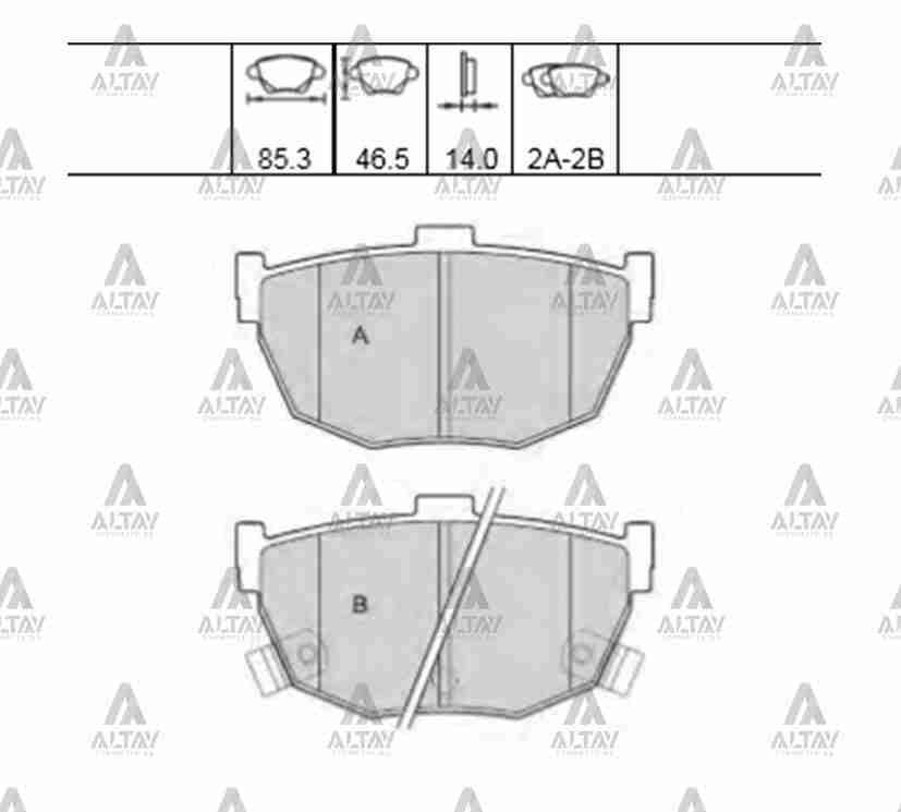 58302-2DA00 Fren Balatası Arka MAHER | Hyundai Elantra / Kia Cerato