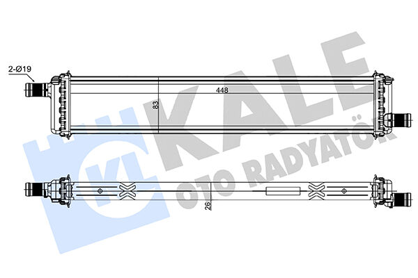 214108020R Su Radyatörü KALE | Renault Clio 5 / Renault Captur