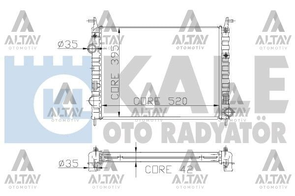 51718122 Su Radyatörü KALE | Fiat Palio / Fiat Albea