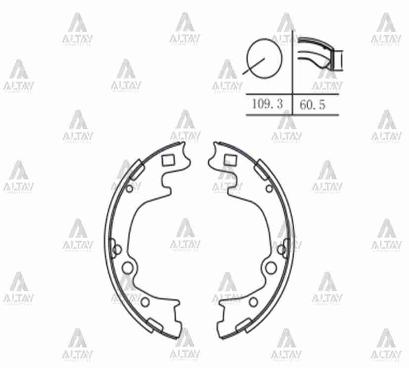 58305-47A00 Fren Balatası Arka MAHER | Hyundai Starex