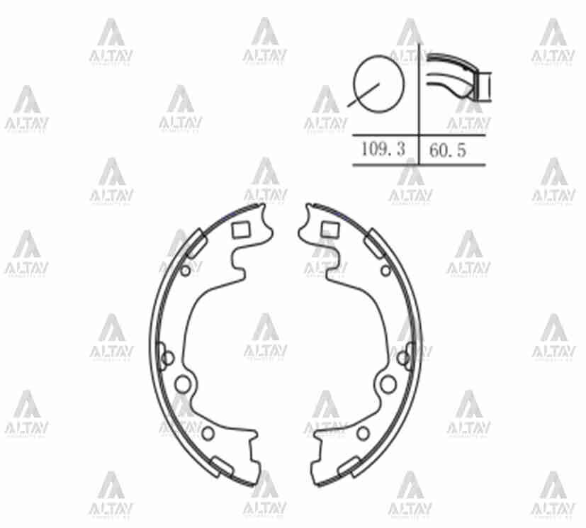 58305-47A00 Fren Balatası Arka MAHER | Hyundai Starex