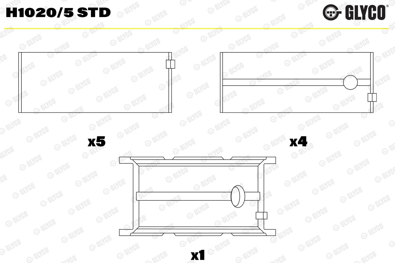 504049282 Motor Yatağı GLYCO | Fiat Ducato