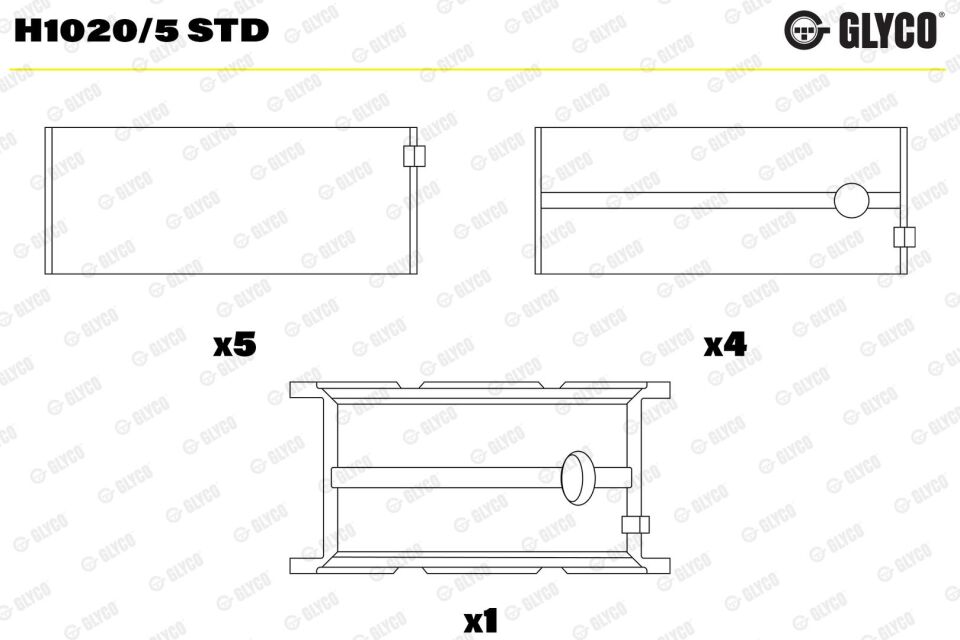 504049282 Motor Yatağı GLYCO | Fiat Ducato