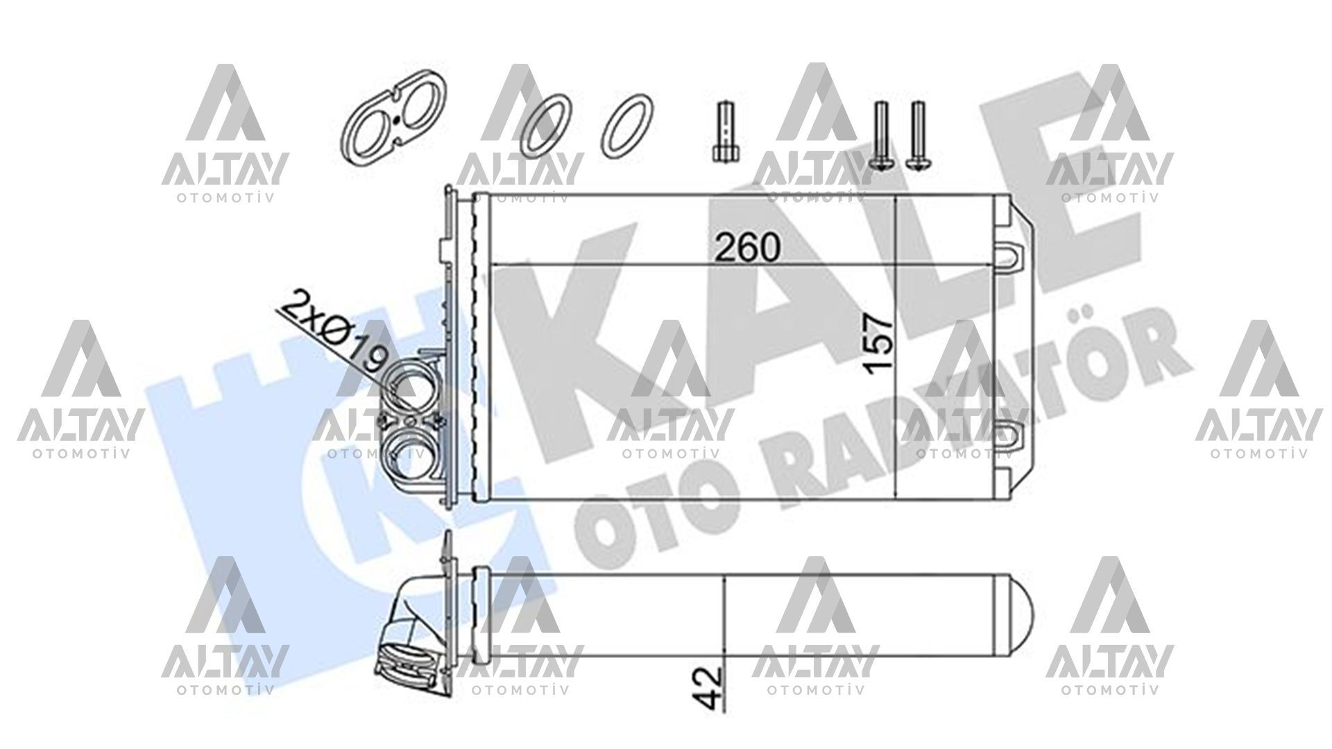 271157059R Kalorifer Radyatörü KALE | Renault Trafic