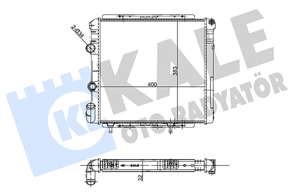 7702262000 Su Radyatörü KALE | Renault R9