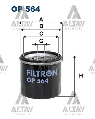 16510-82703 Yağ Filtresi FILTRON | Kia Rio