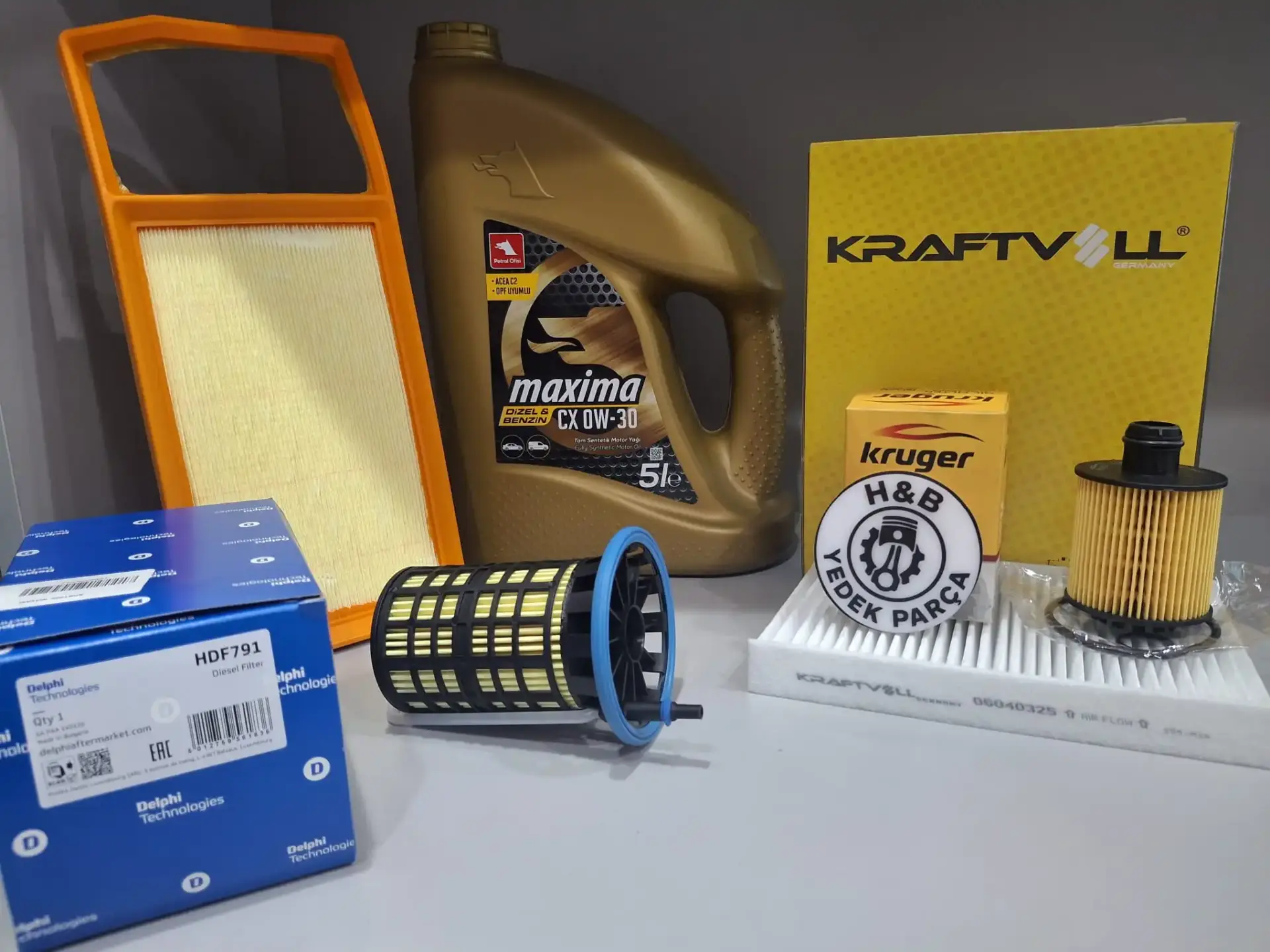 Fiat Doblo 1.3 Multijet Euro 6 Yağ Bakım Seti | Petrol Ofisi CX 0W30 5 LT