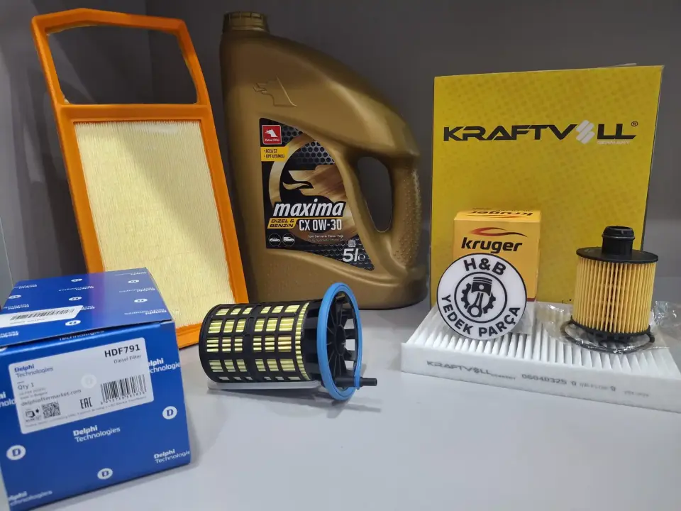 Fiat Doblo 1.3 Multijet Euro 6 Yağ Bakım Seti | Petrol Ofisi CX 0W30 5 LT