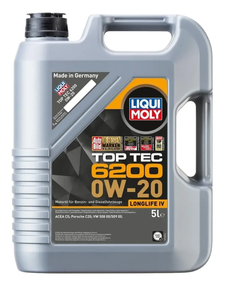 Liqui Moly Top Tec 6200 0W-20 4 Litre Tam Sentetik Motor