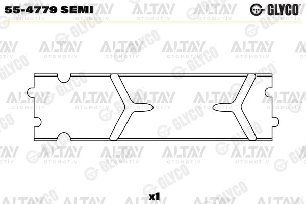 55201616 Motor Yatağı GLYCO | Fiat Doblo / Fiat Linea