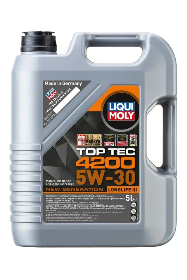 Liqui Moly Top Tec 4200 5W-30 5 Litre Tam Sentetik Motor