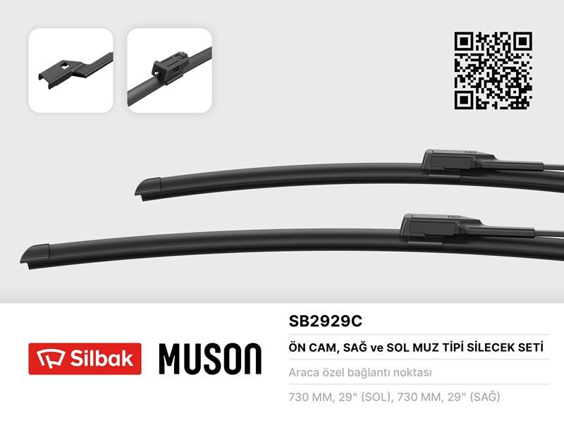 1731693 Si̇lecek Süpürgesi̇ 725/725mm Muz Ti̇pi̇ SILBAK | Focus III S