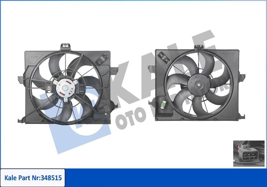 253801R351 Fan Motoru Davlumbazli KALE OTO RADYATOR | Accent Blue 1.6 CRDI 11+