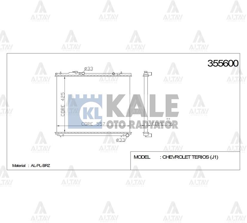 16400-87402 Su Radyatörü KALE | Kia Rio