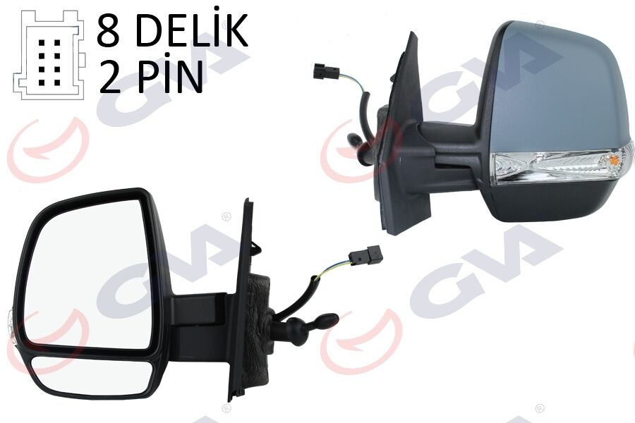 735497882 Diş Di̇ki̇z Aynasi Sol GVA | Doblo 11> Opel Combo 12