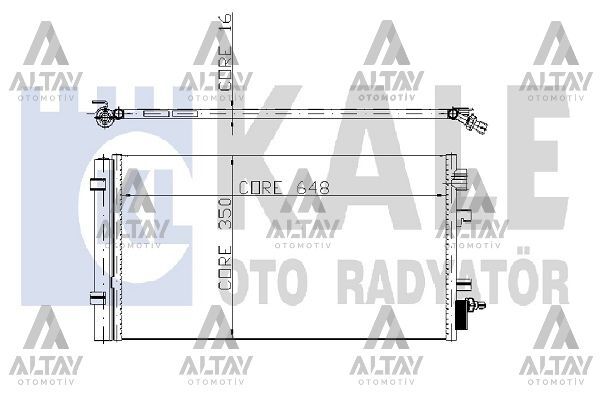 921000294R Klima Radyatörü KALE | Renault Fluence / Renault Megane 2 / Renault Megane 3