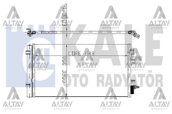 921000294R Klima Radyatörü KALE | Renault Fluence / Renault Megane 2 / Renault Megane 3