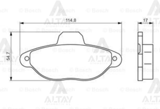 5892737 Fren Balatası Ön BOSCH | Fiat Punto