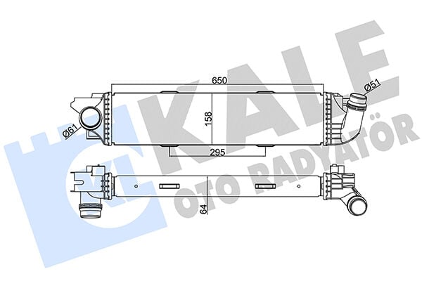 144960050R İntercooler / Yağ Radyatörü KALE | Renault Trafic