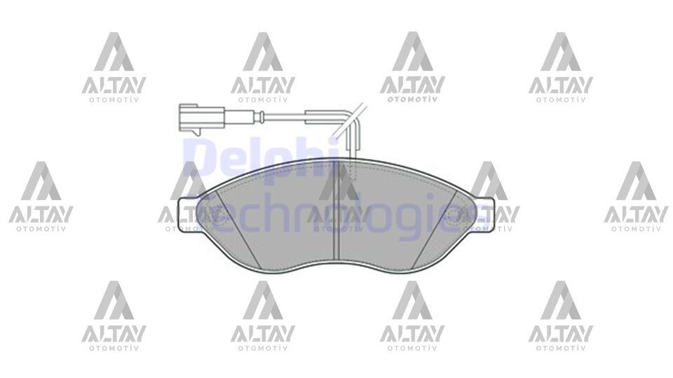 77368452 Fren Balatası Ön DELPHI | Fiat Ducato