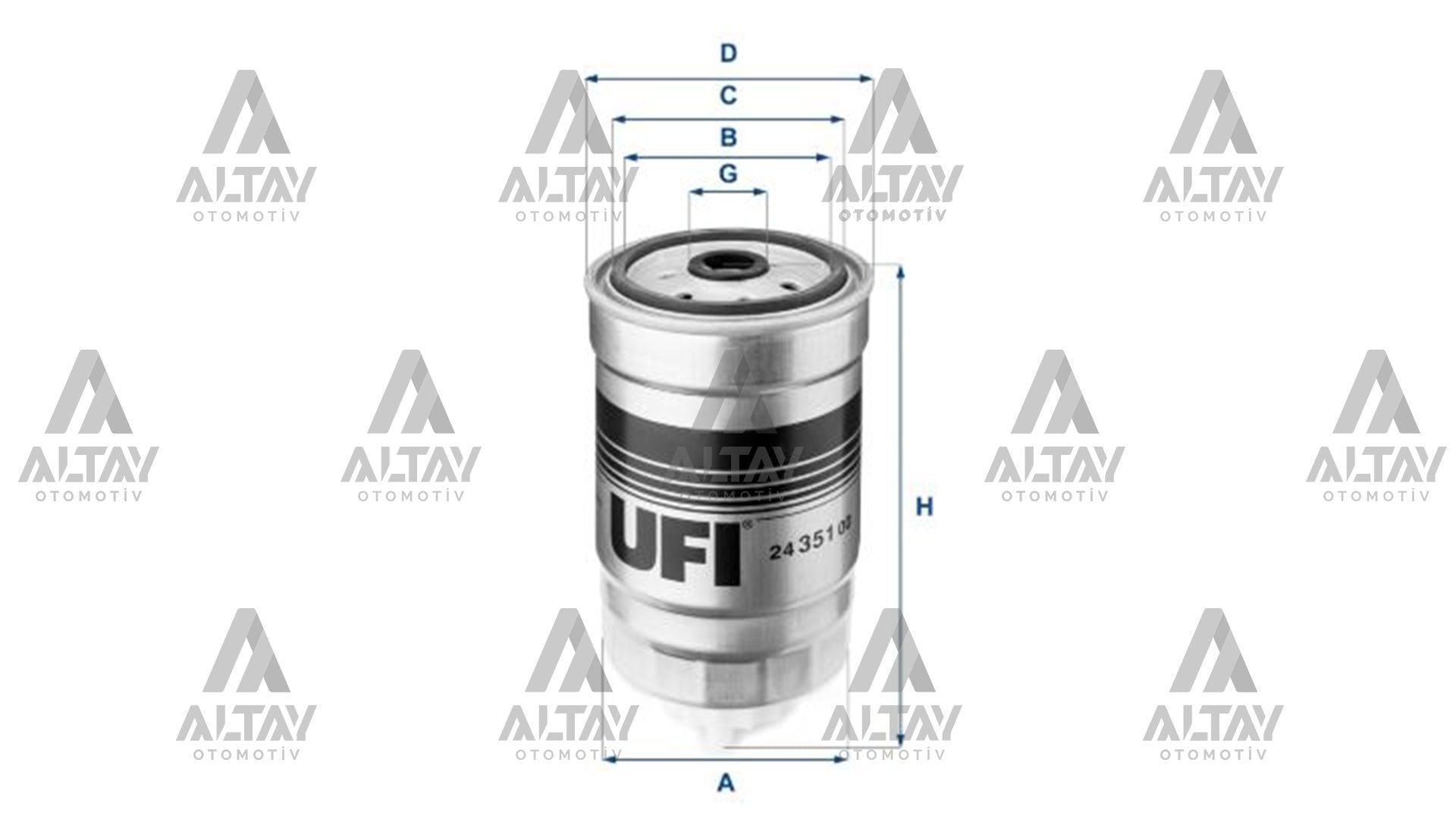 71736119 Yakıt Filtresi UFI | Fiat Ducato