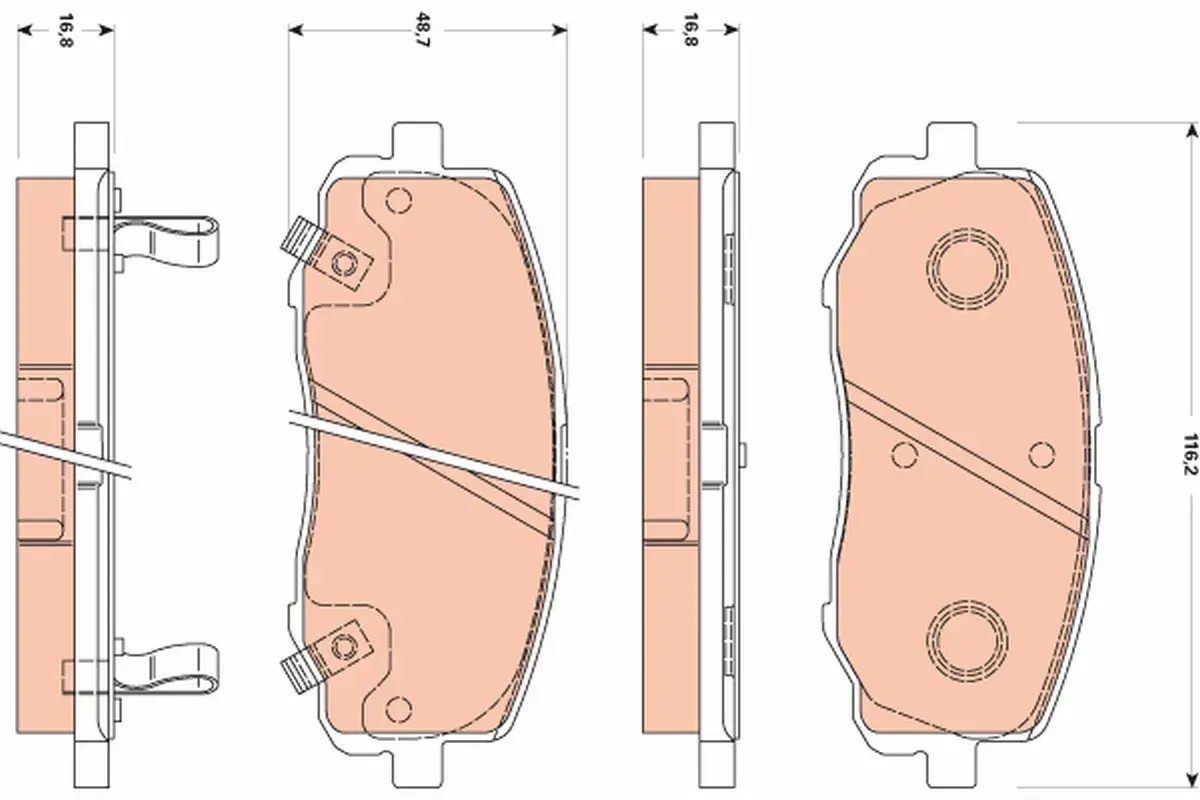 58101 1JA60 Fren Balata Ikazli On | Hyundai I20 1.2 D cvvt 2008 2015 / I20 1.4 CRDI 2008 2015 AP