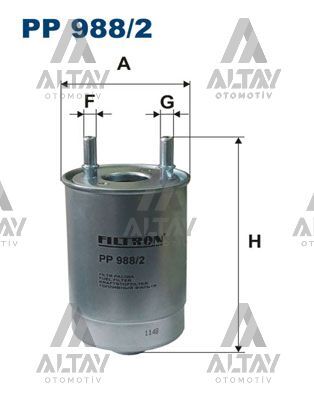 164009384R Yakıt Filtresi FILTRON | Renault Fluence