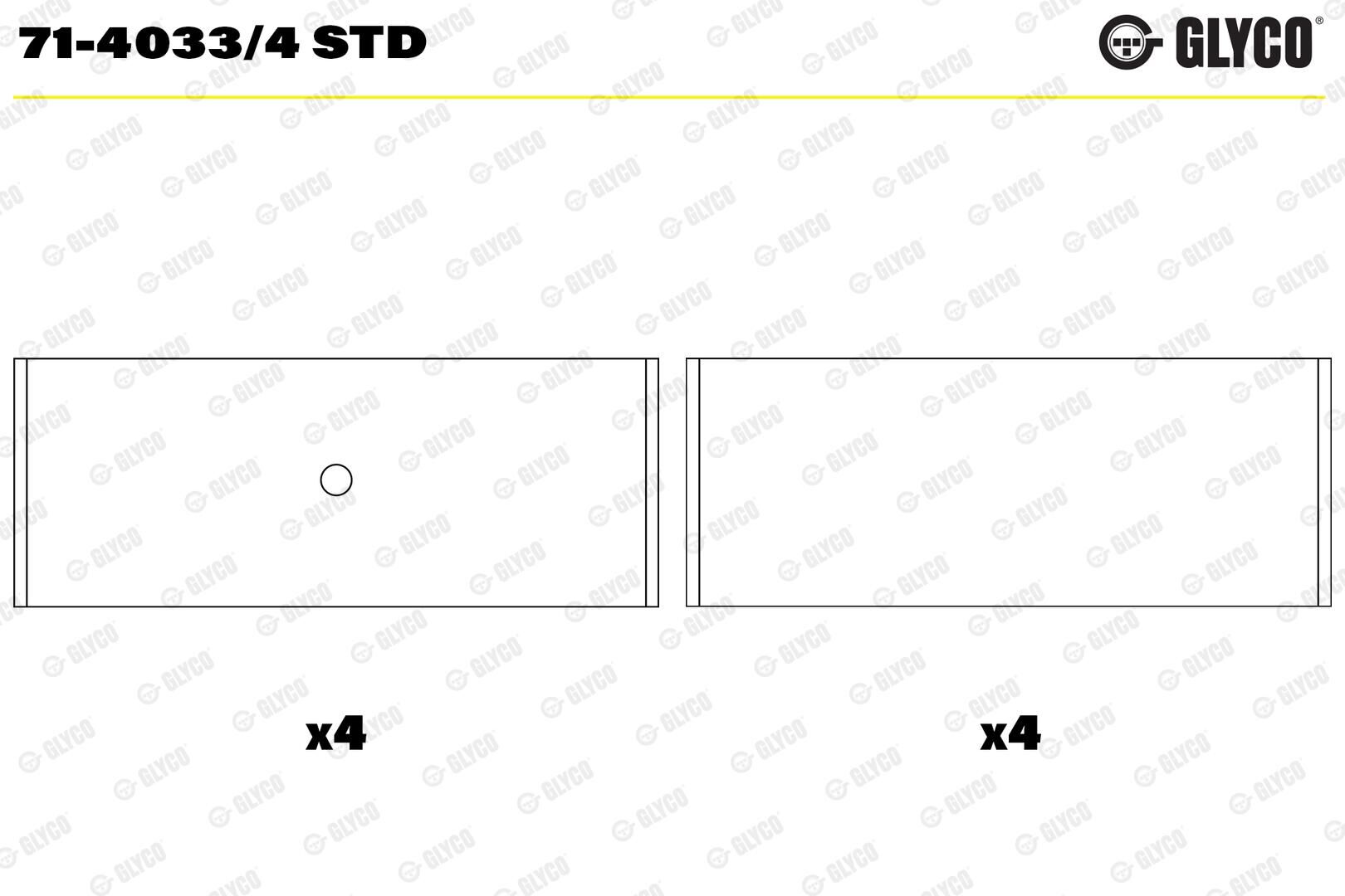 71732994 Motor Yatağı GLYCO | Fiat Egea / Fiat Doblo / Fiat Linea