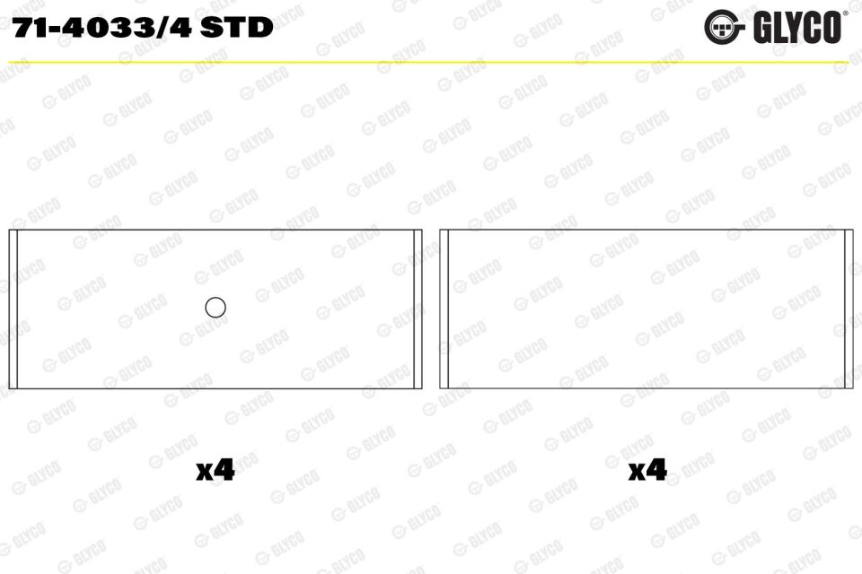71732994 Motor Yatağı GLYCO | Fiat Egea / Fiat Doblo / Fiat Linea