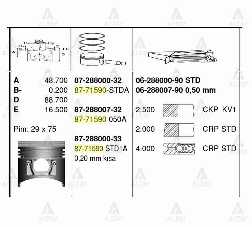 06-288007-90 Segman GOETZE | Hyundai H100