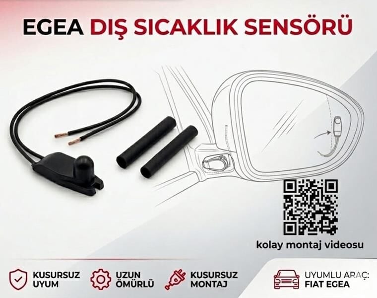 735656599 Ayna Diş Sicaklik Isi Sensörü Müşürü AFT | Fiat Egea