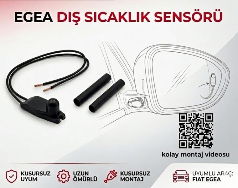735656599 Ayna Diş Sicaklik Isi Sensörü Müşürü AFT | Fiat Egea