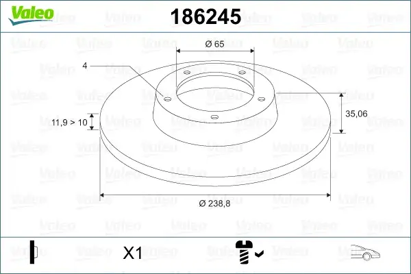 46751439 Cam Krikosu Elektrikli Sol On | Fiat Doblo 1.2i 1.3 MJT 1.4 1.9 D 1.9 MJT 2001 2010 VEKA