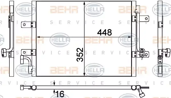 51722816 Klima Radyatörü MAHER | Fiat Palio / Fiat Albea